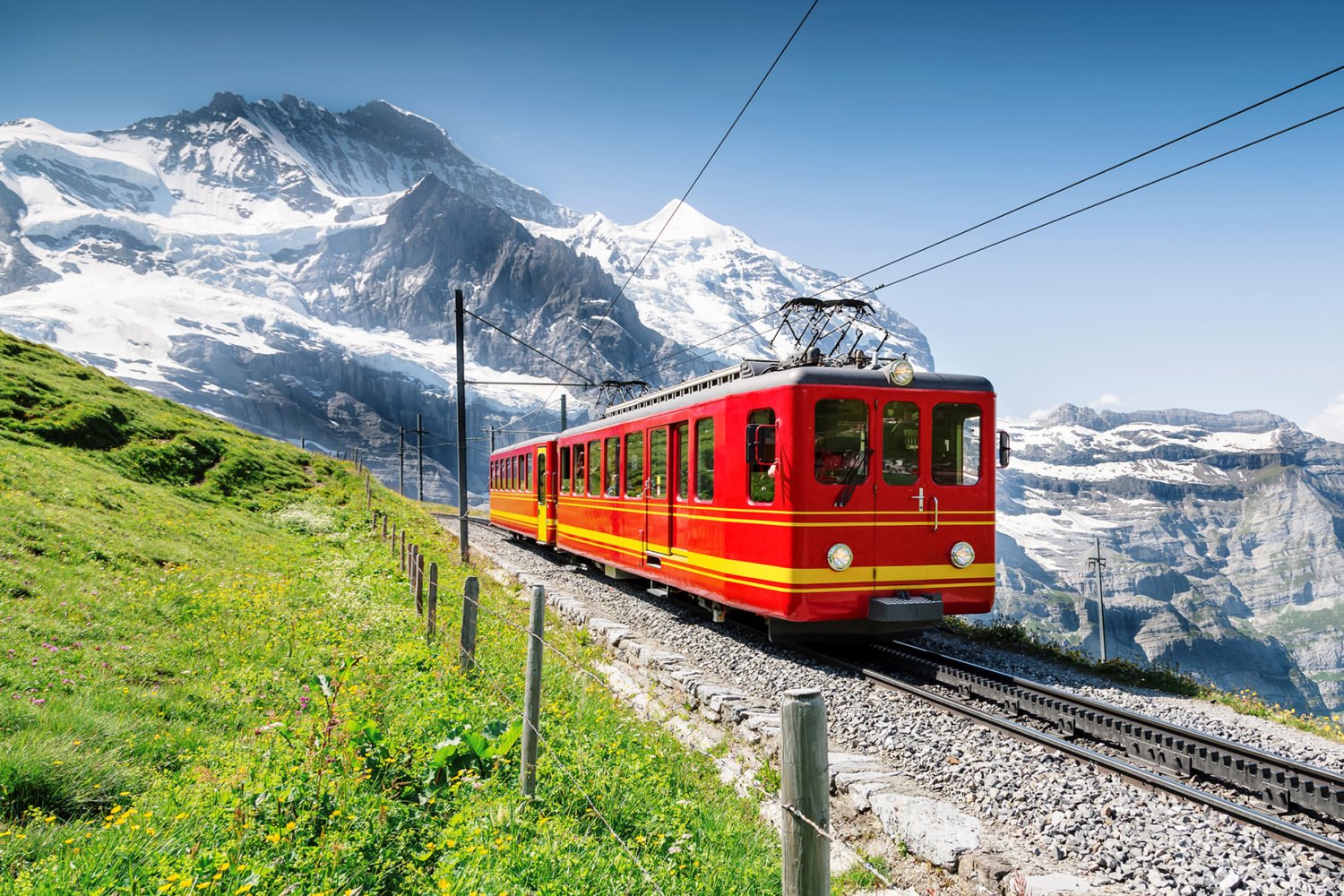 Train Ride in Switzerland