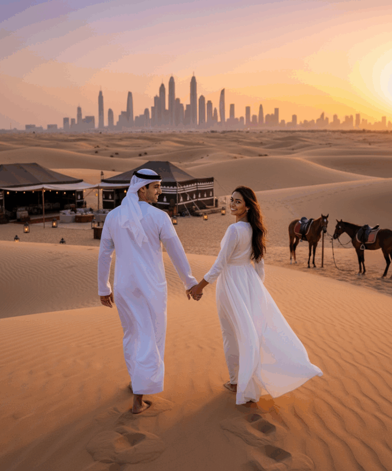 dubai desert honeymoon