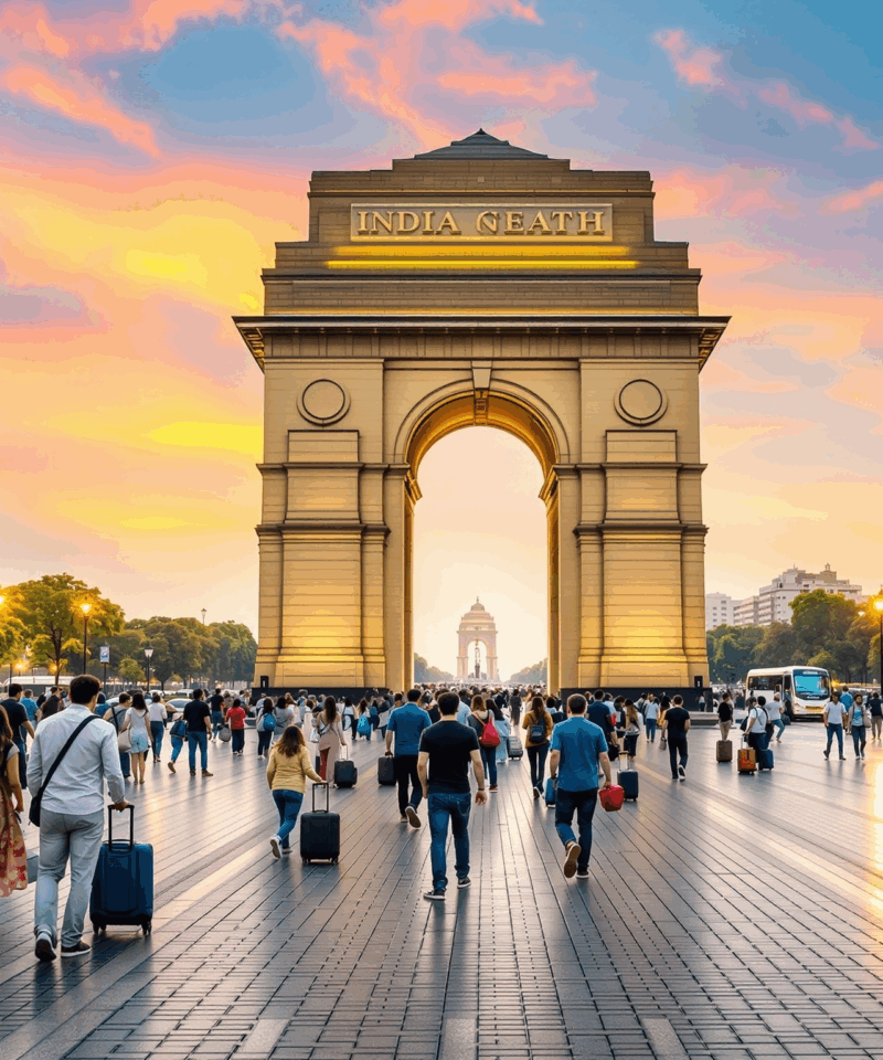 Delhi India Gate monument iconic landmark