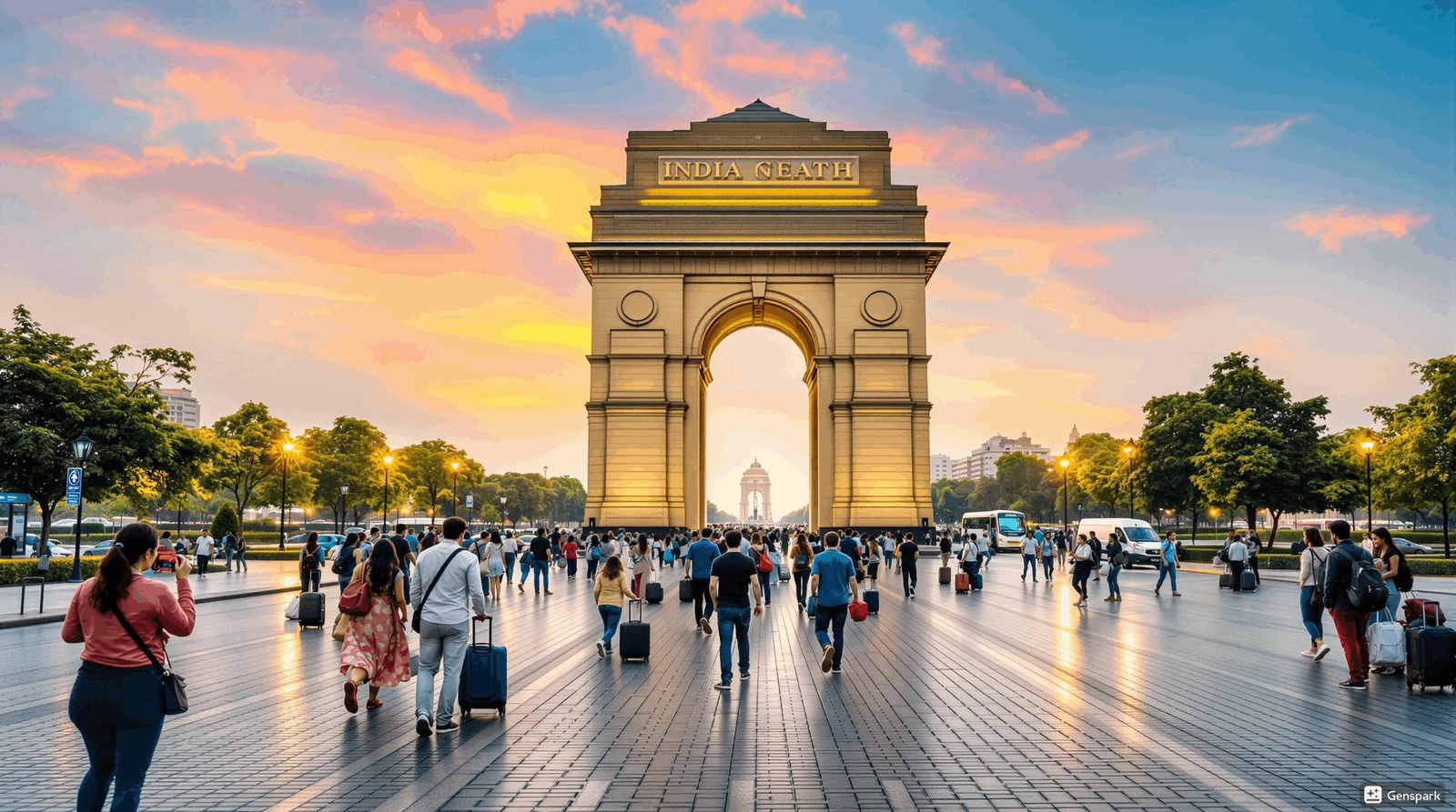 Delhi India Gate monument iconic landmark