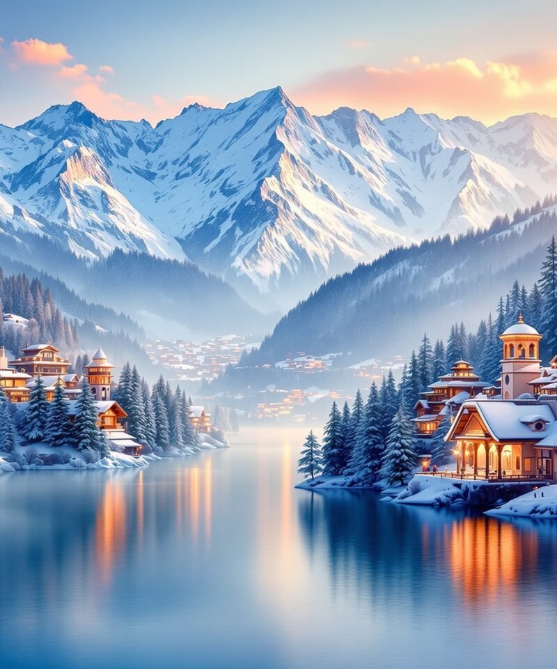 21 Best Places to Visit in December in India - Winter destinations featuring Gulmarg, Manali, Auli, Shimla, and Nainital