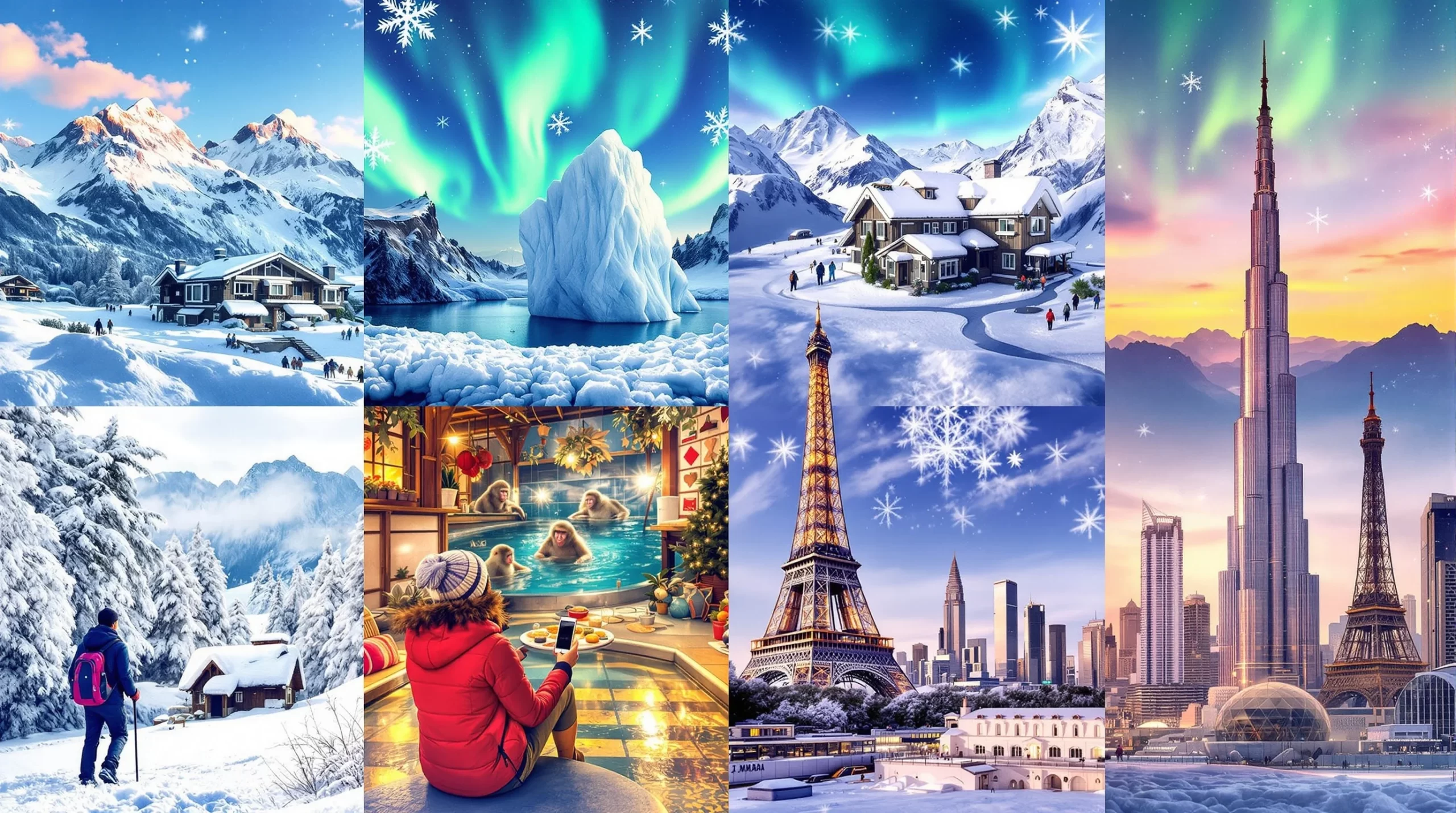 Global Winter Destinations Collage