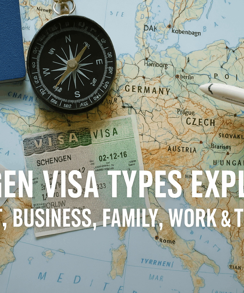 Schengen Visa Types Explained Tourist, Business, Family, Work & Transit