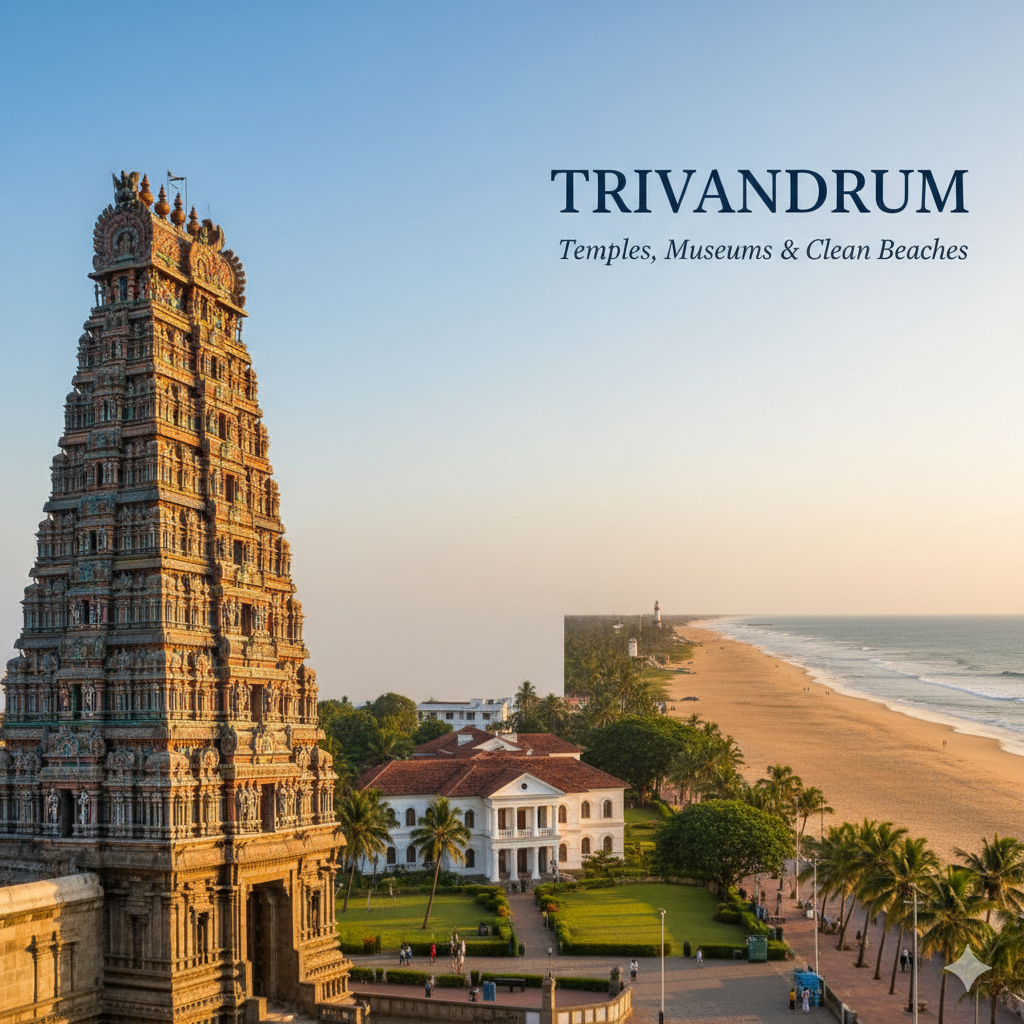 Trivandrum – Temples, Museums & Clean Beaches