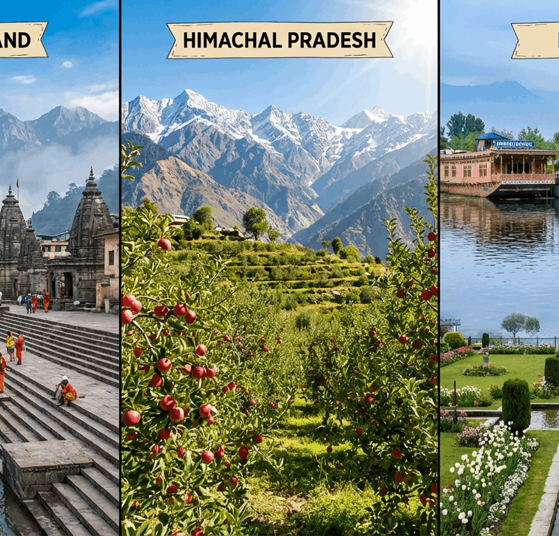 Uttarakhand vs Himachal vs Kashmir