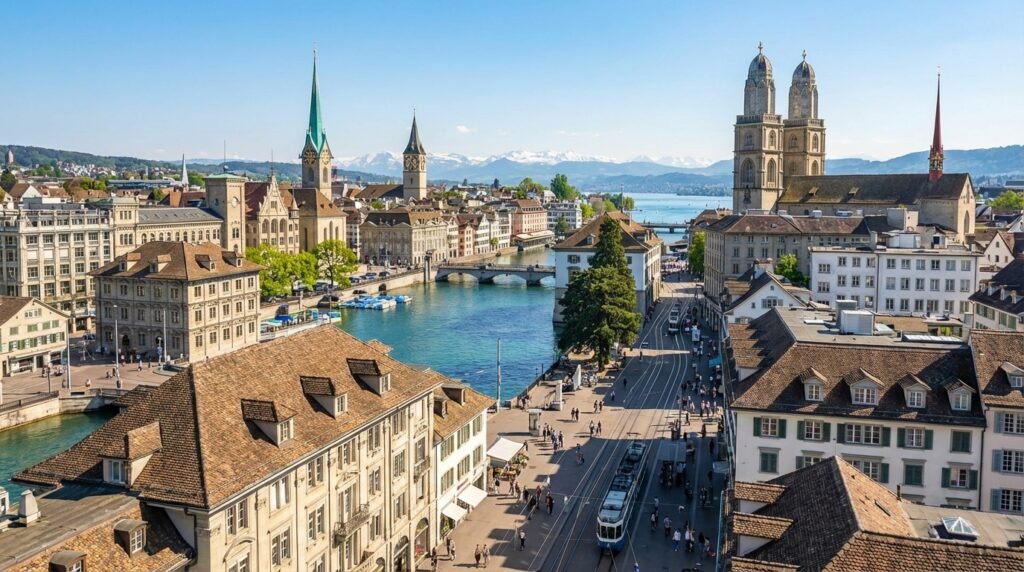 Arrive in Splendid Switzerland