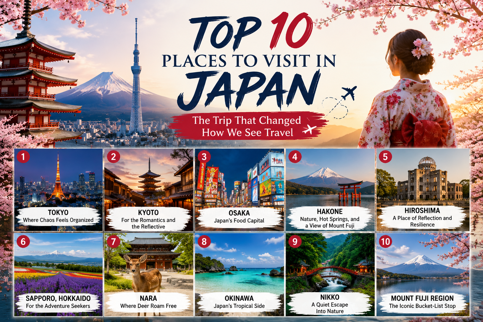 Top 10 Places to Visit in Japan