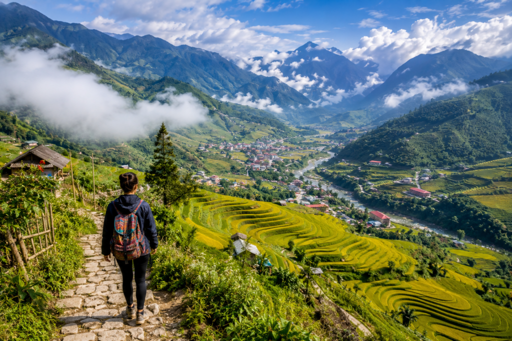 Vieatnam, Misty Terraced Valley Escape