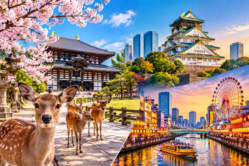 Nara and Osaka Tourist Places